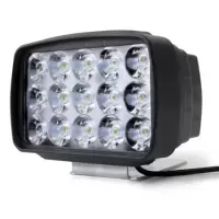 汽车LED射灯货车射灯电动车灯摩托车灯收割机灯12V-80V车灯改装 强光15珠//白光不防水大视野