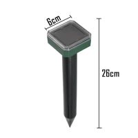 户外太阳能驱鼠器超声波驱赶器驱蛇驱虫器振动电子大功率养殖农场 小号方形驱鼠器