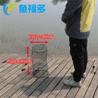 海用折叠螃蟹网甲鱼笼乌龟笼渔网捕鱼龙虾网镀锌加粗有节网弹簧 弹簧笼25*45-无礼品