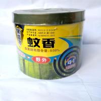 黑猫神4+1野外蚊香强效驱蚊户外郊外夜宿铁盖桶装特惠装 40单盘 1桶