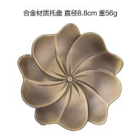香插香座家用室内线香炉黄铜香薰炉仿古摆件檀香茶道禅意沉香香托 樱花盘