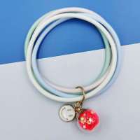 韩版可爱驱蚊手环小仙女吊坠防蚊头绳儿童闺蜜夏季户外防水手链 笑脸 一个装