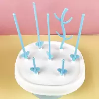婴儿奶瓶干燥架宝宝奶瓶沥水架奶瓶晾干架 普通纯白款(7支架)