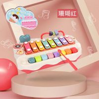 宝宝学步车手推车防侧翻玩具车婴儿学走路助步车6-7-18个月男女孩 蛋糕敲琴[粉色]