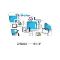 汽车遮阳帘车窗磁吸式遮阳挡车用侧挡遮光板隔热防晒布遮光布神器 哆啦A梦 正驾弧形[1片]