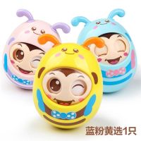 早教立方手抓球铃铛响可咬床头吊挂件拨浪鼓婴儿摇铃幼童毛绒玩具 不倒翁 宝宝可咬的床头摇铃挂件
