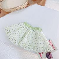 女童圆点两件套裙2021新款夏季洋气女宝宝夏装儿童小童清新两件套 绿色裙子 80cm