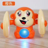 婴儿玩具有声会动宝宝幼儿益智早教0-1一至二半岁6六个月男孩女孩 声控电动翻斗猴[橙色] 电池版(3节普通电池+螺丝刀)