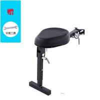 雅迪电动自行车前置儿童坐椅新国标电瓶车宝宝全围安全座椅可折叠 哈雷黑色单座无脚踏 粗管电动车