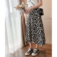 小雏菊碎花连衣裙仙女显瘦裙子超仙森系法式吊带少女裙2021夏新款 黑色小雏菊半身群 [高质量] M 95-110斤