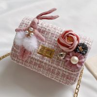 新款儿童包包女童斜挎包可爱迷你洋气时尚公主包小女孩挎包手提包 717#小兔毛裙款-粉色