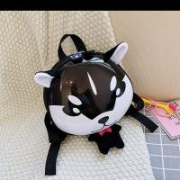 卡通防走失背包1-3岁婴幼儿小书包2男孩带牵引绳可爱萌小鸡双肩包 二哈