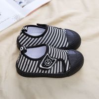 软底儿童布鞋子女童鞋子秋冬2021新款儿童鞋男童防滑宝宝学步鞋男 黑色 A02单鞋 21 码内长大约14厘米