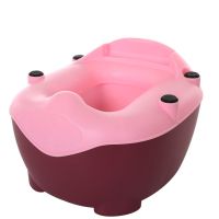 儿童马桶坐便器宝宝马桶坐便圈男孩女孩便盆尿盆加大号坐便神器 粉色普通无扶手无靠背赠刷子