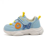 2021春秋学步鞋宝宝机能鞋单网镂空小童鞋婴幼儿防滑软底童鞋 2561蓝色(双网) 24码/内长约14.3cm