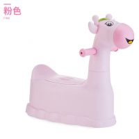 儿童坐便器宝宝便盆马桶小孩溜溜车坐便器男女宝宝抽屉式加大尿盆 小鹿粉色(不带轮子)