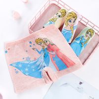 秋冬新款迪士尼爱莎公主儿童四角内裤女童平角裤中小娃童裤不夹PP 无缝#美体[单条盒装] 1条装 L码/28-35斤
