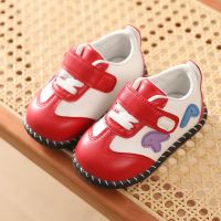 女宝宝鞋子公主软底防滑棉鞋婴儿0-2岁1学步冬秋皮春6-18个月童鞋 红色606 lbt单鞋 内长11.5cm 15码