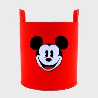 儿童玩具收纳筐宝宝玩具收纳箱盒家用折叠装衣服脏衣篓篮桶架神器 米奇 小号23*32建议收纳零食生活杂物