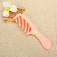 [折不断的梳子]可爱美发糖果色长发小梳子防静电顺发卷发梳子 桔粉色