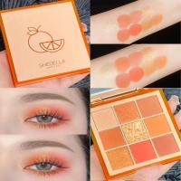 橘色眼影盘橘色系南瓜色眼影南瓜色系橘子汽水橙色眼影桔色哑光单 橘色