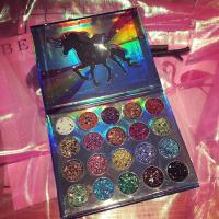 ins超火的独角兽20色星空珠光闪片亮片舞台blingbling蹦迪眼影盘 20色蹦迪眼影盘 [单品]