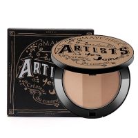 三色修容粉饼高光阴影粉侧影鼻影粉卧蚕修容盘 瘦脸 学生 初学者 01#修容粉