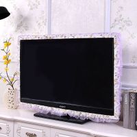 液晶电视防尘罩挂式55英寸65台式平面电视机盖布开机不取电视套罩 苏菲-紫色(无纱送遥控器套) 27-32寸(前后有纱)