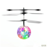 [新品直营]感应飞行器七彩球直升飞机儿童玩具充电耐摔室内感应悬浮遥控飞机