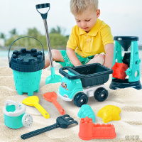 [新品直营]当天发儿童沙滩玩具套装戏水玩沙大号铲子沙漏决明子沙滩桶男女孩
