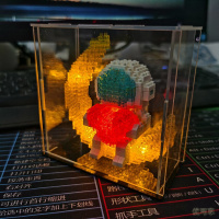 [新品直营]微型拼装小颗粒玩具积木兼容乐高太空宇航员儿童迷你立体拼图