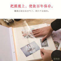 [新品直营]影集 相册本相册薄纪念册家庭照片情侣宝宝diy相册自粘覆膜防氧化