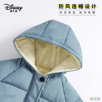 迪士尼儿童棉服男女童秋冬装加厚棉袄中长款中童男孩加绒保暖外套