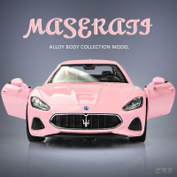 [新品直营]仿真玛莎拉蒂跑车合金车模 儿童玩具车回力车男孩小汽车汽车模型