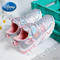 [新品直营]迪士尼女童鞋2021年秋冬款防水皮面小女孩鞋子网面透气儿童运动鞋