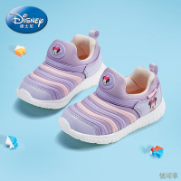 [新品直营]迪士尼女童鞋子2021年秋季新款套脚毛毛虫童鞋中小童软底运动鞋潮
