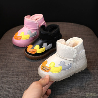 冬季宝宝雪地靴加厚男童加绒大棉鞋子儿童棉鞋女童短靴软底1-3岁6