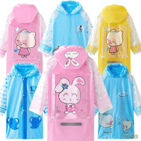儿童雨衣带书包位男童女童小孩雨披幼儿园宝宝小学生中大童雨衣