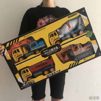 大号工程车玩具套装惯性儿童消防挖掘机挖土机吊车男孩小汽车模型