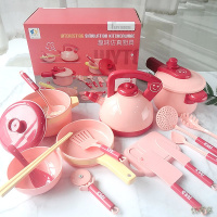 儿童新款仿真过家家厨房玩具 女孩模拟做饭餐具套装批发