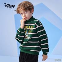 迪士尼男童卫衣中大童2021春秋冬款一体绒长袖宝宝上衣服儿童装