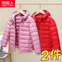 女童轻薄款羽绒棉服2021年新款洋气中大童棉袄女小童儿童棉衣外套