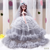 大号恒潮迷糊芭比娃娃套装礼盒婚纱女孩公主儿童玩具洋娃批发