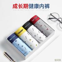 南极童青少年男生内裤男孩发育期四角初高中小学生纯棉平角裤