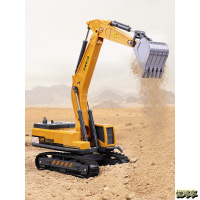 儿童合金挖掘机小孩工程车小挖机挖土机吊车3岁4仿真模型男孩玩具