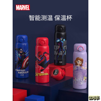 迪士尼儿童智能保温杯316不锈钢防摔触摸感温小学生水杯便携水壶
