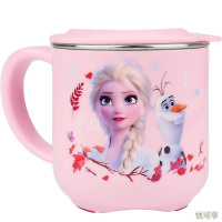 迪士尼(Disney)婴儿童水杯 宝宝卡通可拆卸不锈钢喝水杯子 带盖260ML