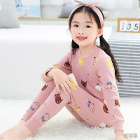 南极人品牌童装纯棉儿童内衣套装女童秋衣秋裤宝宝保暖内衣全棉男童睡衣小孩家居服套装3-12岁小学生衣服