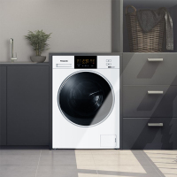 松下 XQG100-ND10T白色10公斤家用全自动变频除菌洗烘干一体滚筒洗衣机大容量