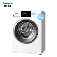 松下 XQG80-N82WN滚筒洗衣机全自动8公斤除螨洗泡沫净节能洗筒自洁